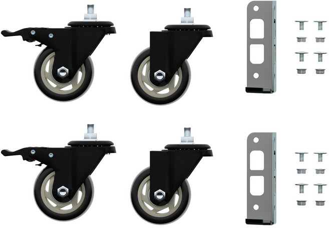 스피드랙 신형 바퀴 세트 전용 추가 부품, 1세트