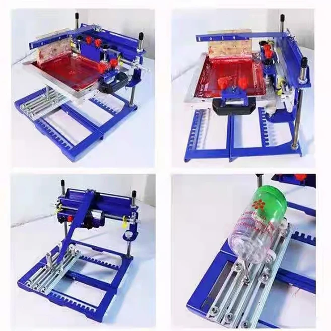 수동 QMH170 실린더 곡면 스크린 인쇄기 펜 컵 머그 병 버킷 실크 프린터 기계, 01 QMH170 printer