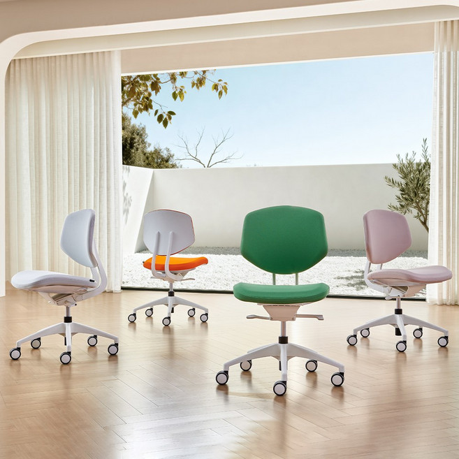 아우스 DS05 프리미엄 컴퓨터의자 인테리어 사무실 사무용 학생 공부 게이밍 책상 의자, 오렌지