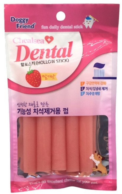 도기프랜드 덴탈할로스틱 딸기향, 1개