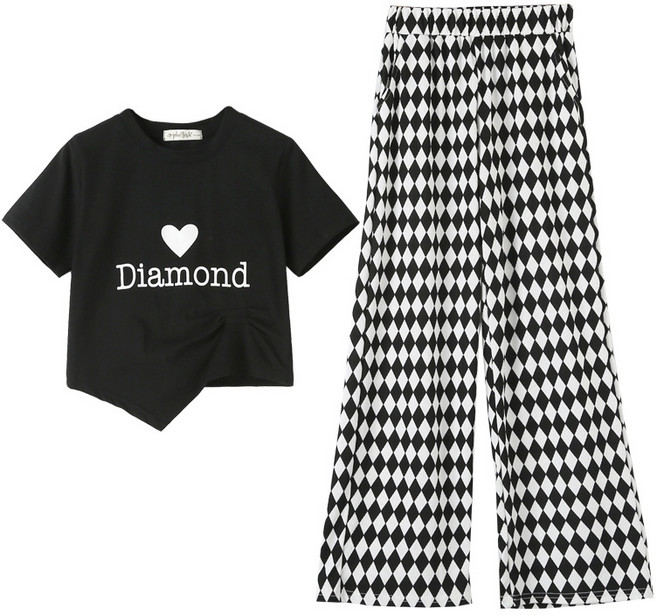 여아용 여름 상하복 반팔티셔츠 찰랑바지 여름옷 세트