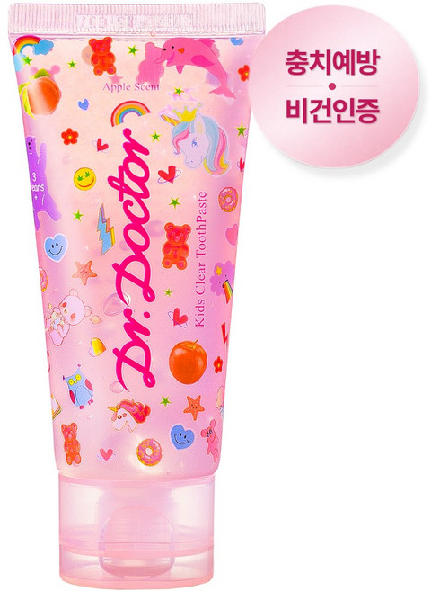닥터닥터 키즈 어린이 투명 치약, 70g, 1개