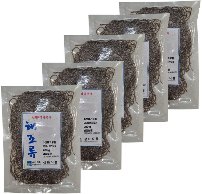 [삼화해조류]완도 꼬시래기 200g X 10개 최고의 영양만점 반찬 청결한 가공