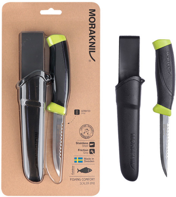 모라 12208 스웨덴 낚시용 컴포트 스케일러 (098), 1개, 블랙