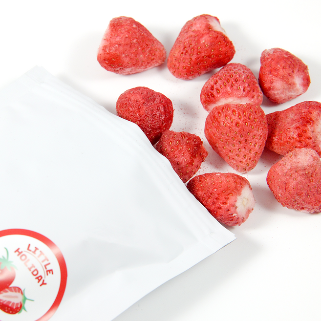 무첨가물 무설탕 국내산 딸기 100% 리틀홀리데이 동결건조 딸기칩, 1개, 30g