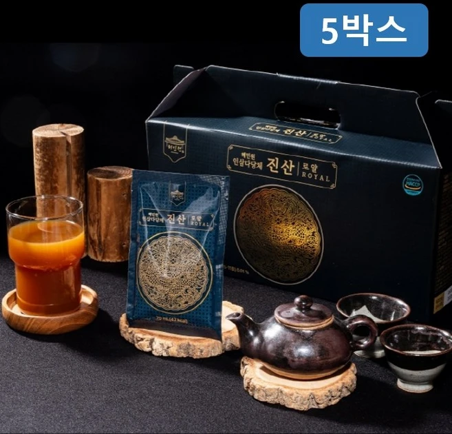혜민원 인삼다당체 진산로얄 TV방영 특허 공법 원료 사용 5개월분 사포닌 진세노사이드, 150개, 70ml - 쿠팡
