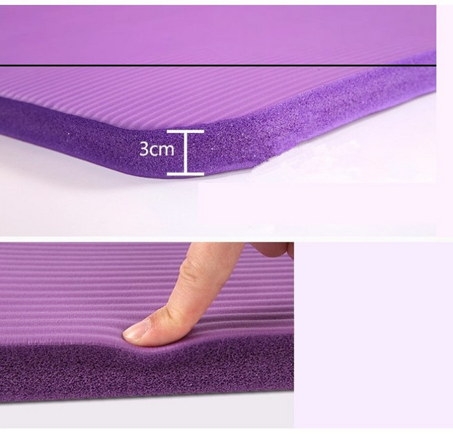 비폴드 NBR 프리미엄 두꺼운 요가매트, 블루, 1개