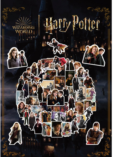 해리포터 스티커 세트 WIZARDING WORLD 인스 굿즈, 03.I형/50장