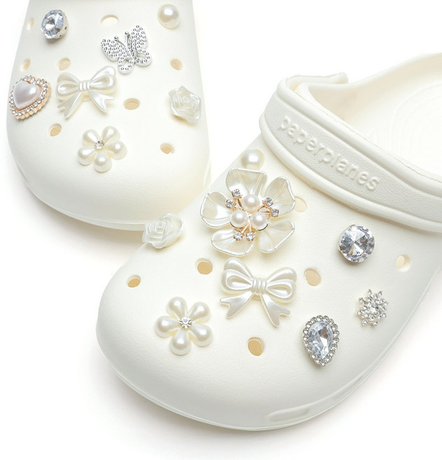 페이퍼플레인 신발 꾸미기 보석 파츠 15p 세트