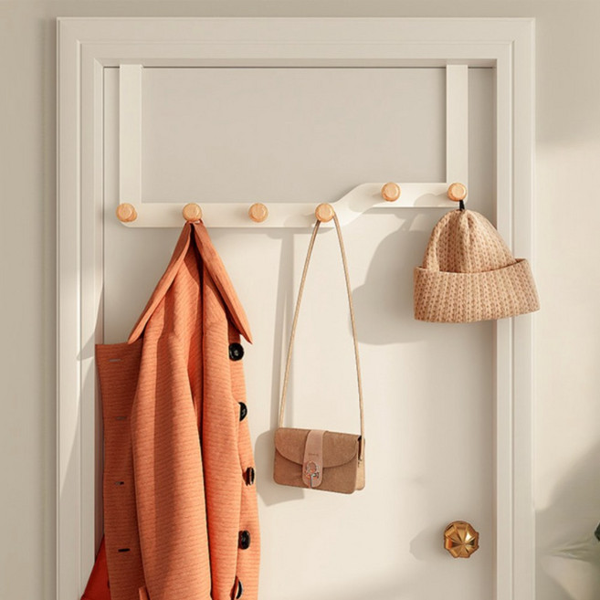 디노브 방문 옷걸이 문걸이 헹거, 6구 문고리 헹거