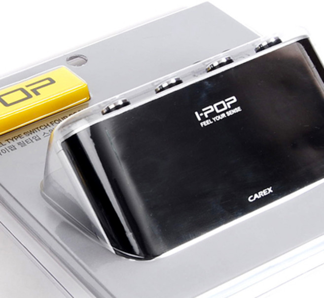 카렉스 아이팝 릴 타입 스위치 4구 소켓, 1