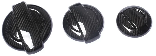 Triumph SMPScket 3R 3GT 221 튜닝 탄소 섬유 연료 탱크 캡 스티커 오일 로켓 Acces, 01 A set of 3 covers