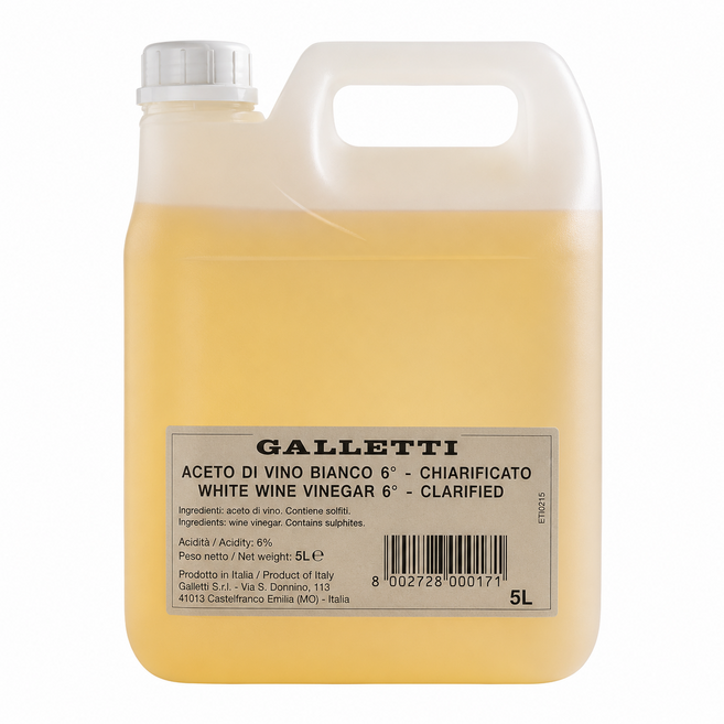[Galletti] 갈레티 화이트와인 비네거 발효식초 5L, 1개