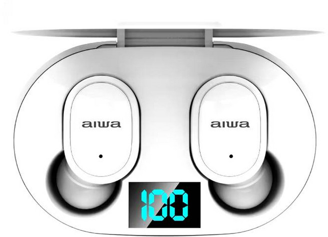 【艸木森】AIWA 真無線藍牙耳機 AT-X80T 藍芽 100天待機 3.6g極輕 高音質 運動 遊戲 低延遲 降噪, 白色