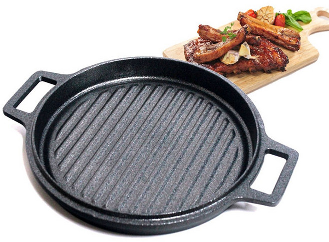 키친아트 라운드 그릴팬, 1세트, 인덕션겸용라운드그릴팬