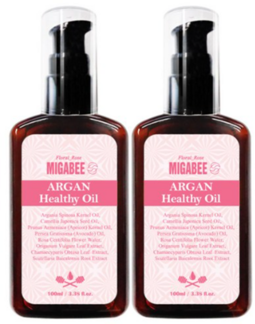 미가비 아르간 헤어오일 플로럴로즈, 8개, 100ml