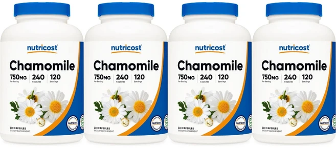 뉴트리코스트 카모마일 750mg, 4개, 240정 - 쿠팡