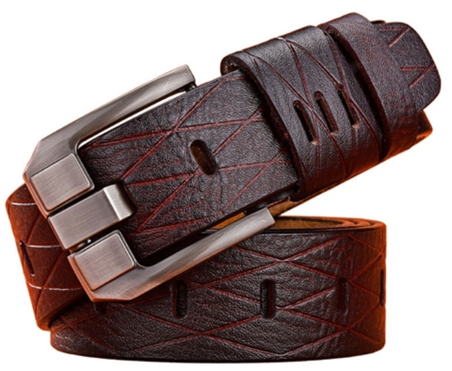 에르모사제이 맨즈 MB005 남자 럭셔리 패턴 통가죽 정장 허리띠 남성 벨트