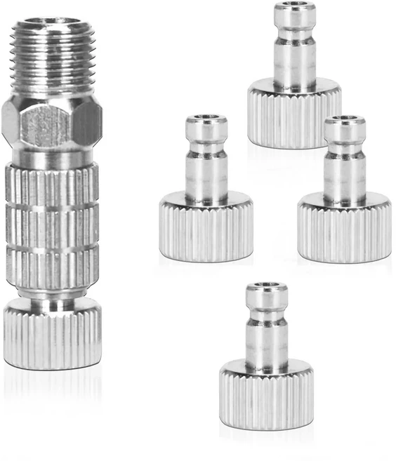 퀵 릴리스 에어브러시 커플링 에어브러시 인터페이스 교체 피팅 1/8 연결 호스 어댑터, 01 5PCS