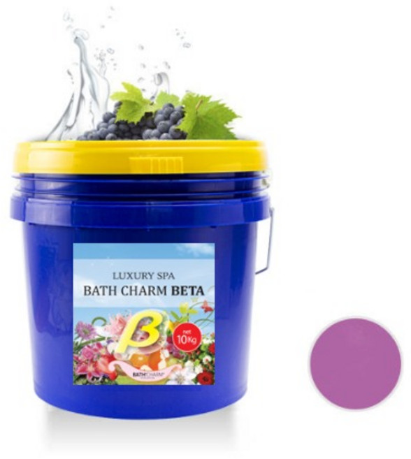 바스참(Bath'Charm) 포도 고농축 프리미엄 아로마 입욕제 족욕제 10kg 호텔 스파 온천 노천 마사지 업소용 대용량, 1개
