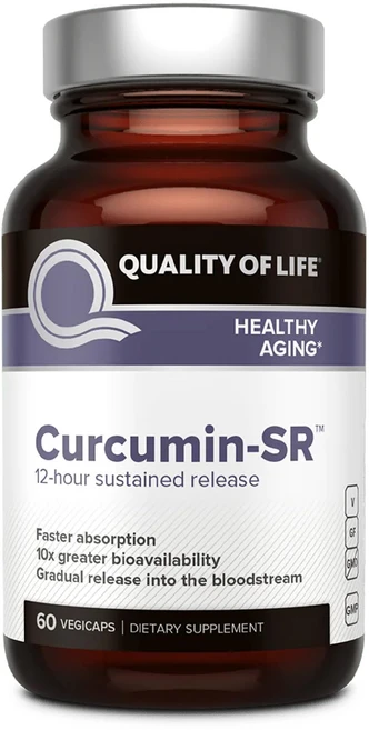퀄리티 오브 라이프 커큐민-SR - 건강한 지원 - 60 Quality of Life Curcumin-SR - Healthy Inflammation Support - 60 V, 1개 - 쿠팡