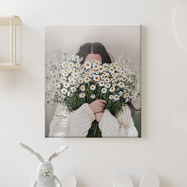 감성 힐링 일러스트 인테리어 꽃 피는 순간을 담다 꽃마음 시리즈 10종, 04.데이지 향기