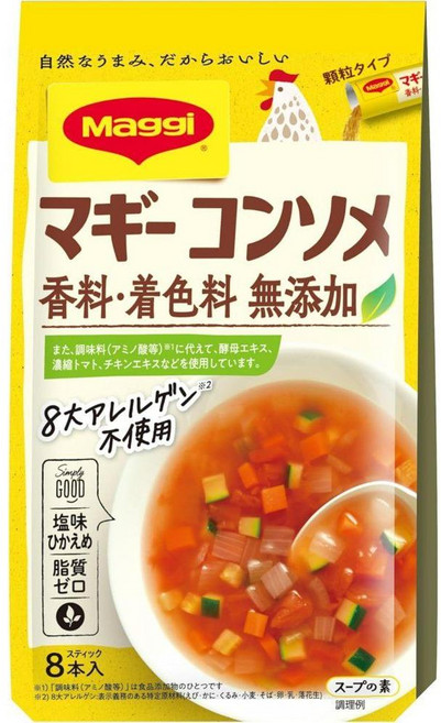 일본 매기 콩솜 프리 (4.5g 8병) 5개 세트, 4.5g