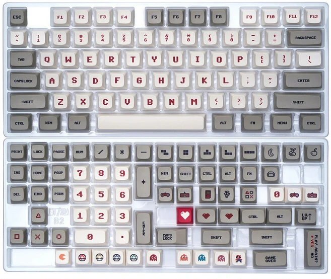 PBT 염료 서브 베드 키캡 MX 스위치 기계식 키보드 QX XDA 프로필 애니멀 크로싱 GMK 1 세트, 02 147 keys FC