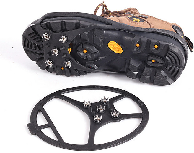 원형 아이젠 겨울 등산 아웃도어 미끄럼 방지 논슬립, L 40-46