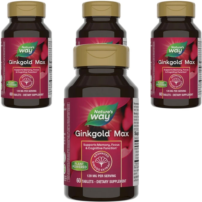 네이쳐스웨이 징크골드 맥스 120mg 타블렛, 60정, 4개 - 쿠팡