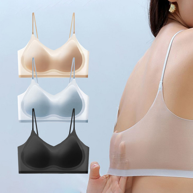 러브핑코 에어프리핏 냉감 노와이어 브라 시원한 여름 얇은 심리스 브라 3종세트
