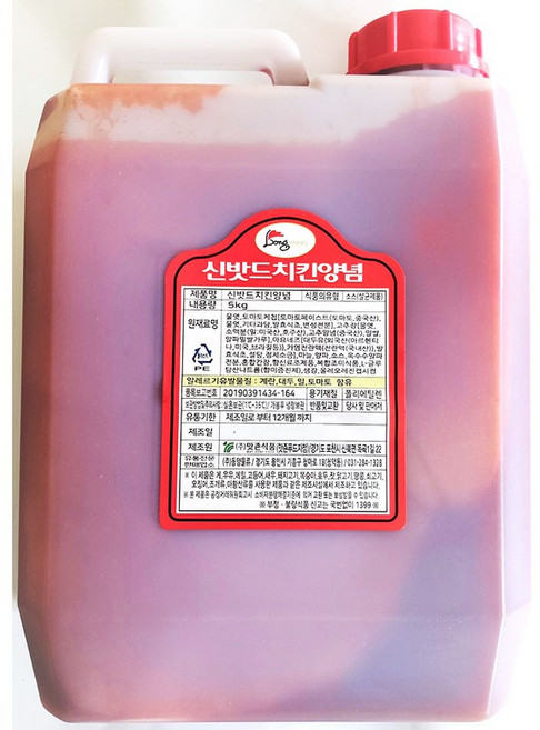 신밧드 치킨양념(5k), 1개, 5kg