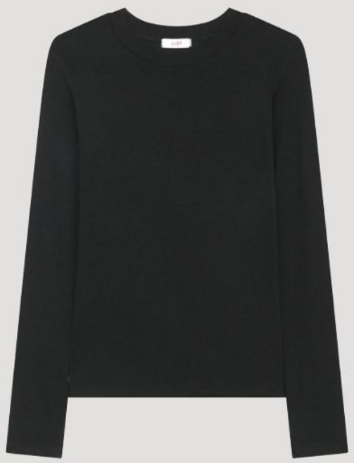 국내백화점 리스트 골지 스판 라운드넥 티셔츠 내추럴핏 여성캐주얼 소프트소재