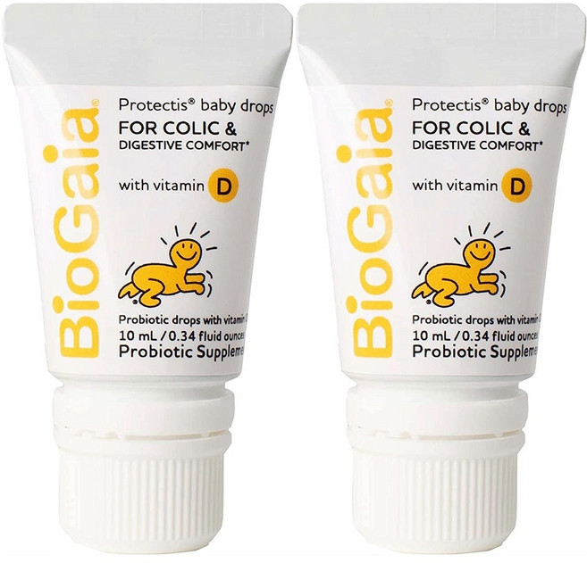 [Biogaia] 바이오가이아 프로텍티스 베이비 드롭 위드 비타민 D 아기 유산균 10 ml, 2개, 10ml