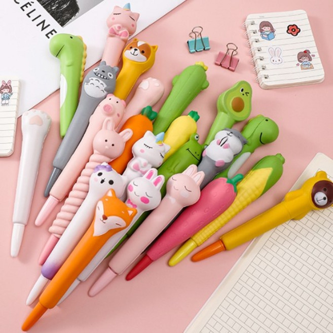 FOOI 스퀴시 볼펜 말랑 중성펜 0.5mm 32종, 21. 화성인