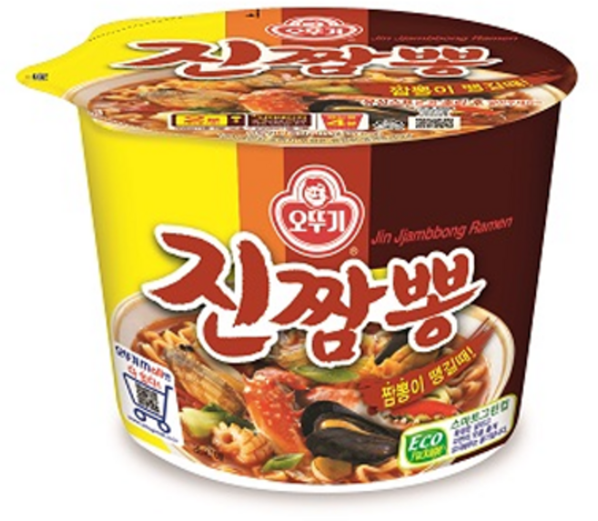 오뚜기 진짬뽕 컵라면 115g, 10개