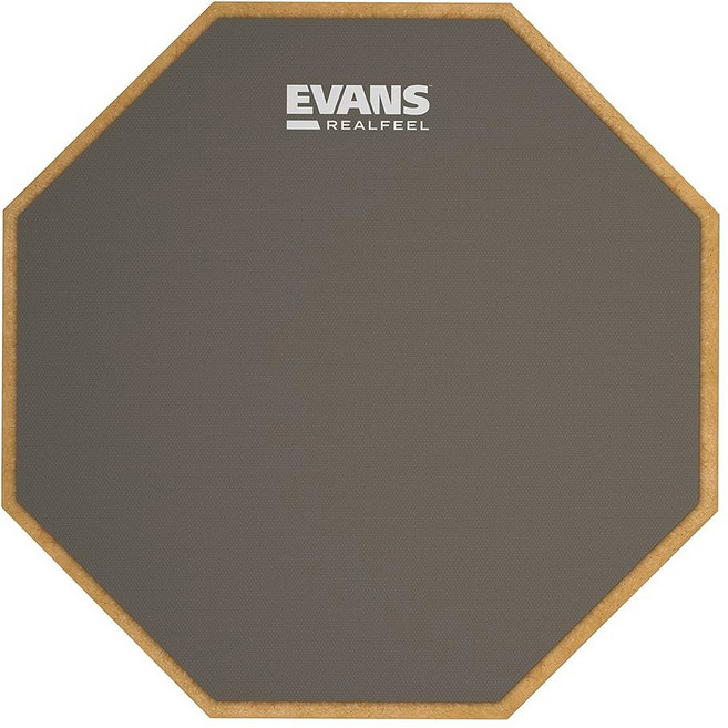 에반스 리얼필 - 드럼 연습 패드 드러머 껌 고무 단면 12인치, 10" - 1 Sided