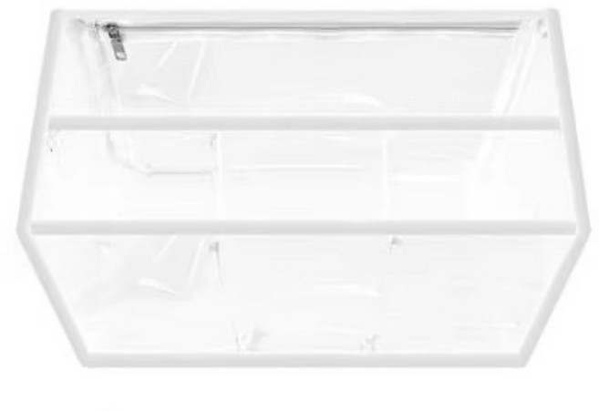 XL 클리어 디바이더 보그 백 액세서리 고무 지퍼 락 백 대형 해변 수영장 바구니 방수 쇼핑 젤리 토트 정리함