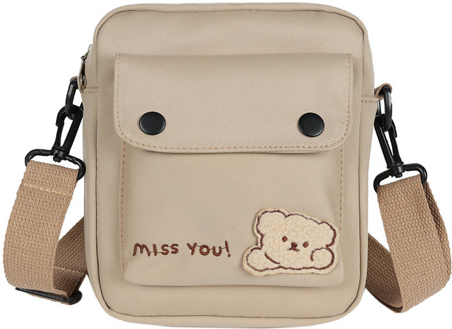 곰돌이 초등학생 크로스백 키즈 소풍가방 핸드폰가방