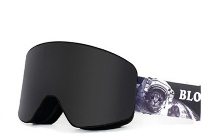 스테즈 스키고글 스노우보드 고글 방풍 오토바이 고글, 1개, 시크 블랙