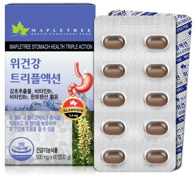 메이플트리 위건강 트리플액션 영양제, 60정, 1개 - 쿠팡