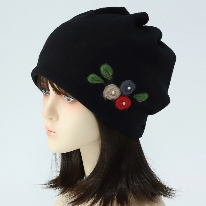 캡조아 가을 겨울 부드럽고 가벼운 보온모자 밴딩 비니 두건 중년 항암 모자 국내제작