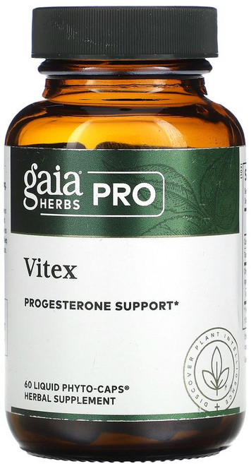 가이아허브 Pro 바이텍스 Vitex 프로게스테론 서포트 액상 피토캡슐 60정2병 체스트베리, 60정, 2개