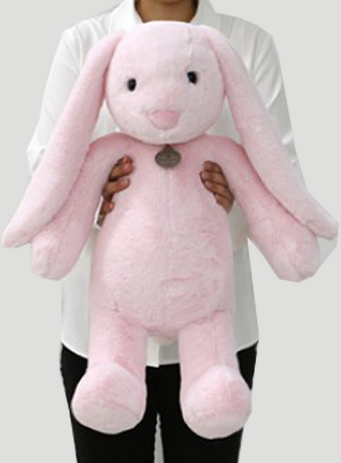 토끼인형 노블레빗 핑크 특대형 60CM 귀여운 애착 동물 인형, 1개