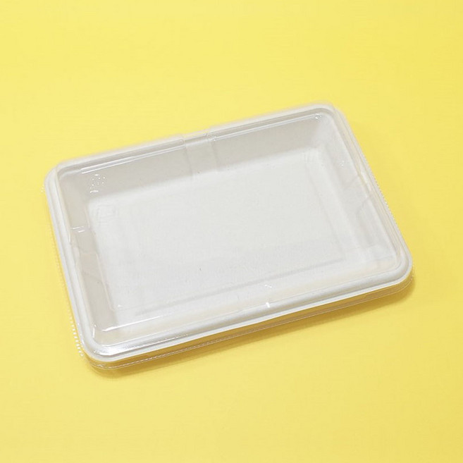 BGS-18 펄프 트레이 일회용 종이도시락 회 참치 스시 유부 포장용기, 1세트, 50개입