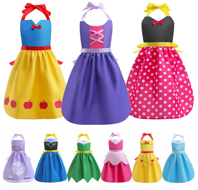 여아 성인 공주 앞치마 원피스 드레스