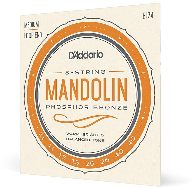 D'Addario 다다리오 만돌린 현 포스퍼 브론즈 Medium .011-.040 EJ74