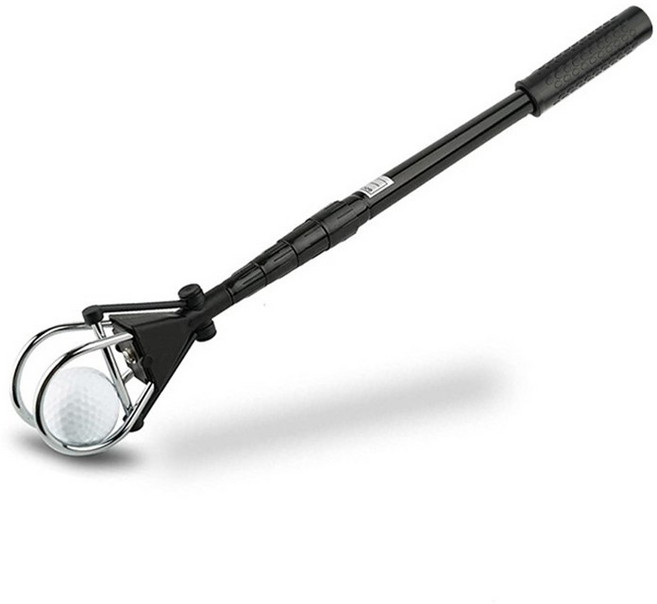 골프토리 골프공 집게 골프볼 회수기 리트리버 로스트볼 픽커, 1개, 블랙