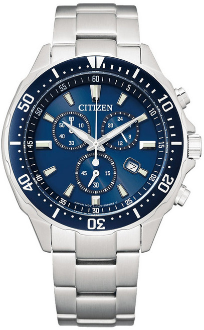 CITIZEN 男士系列金屬腕錶 VO10-6772F