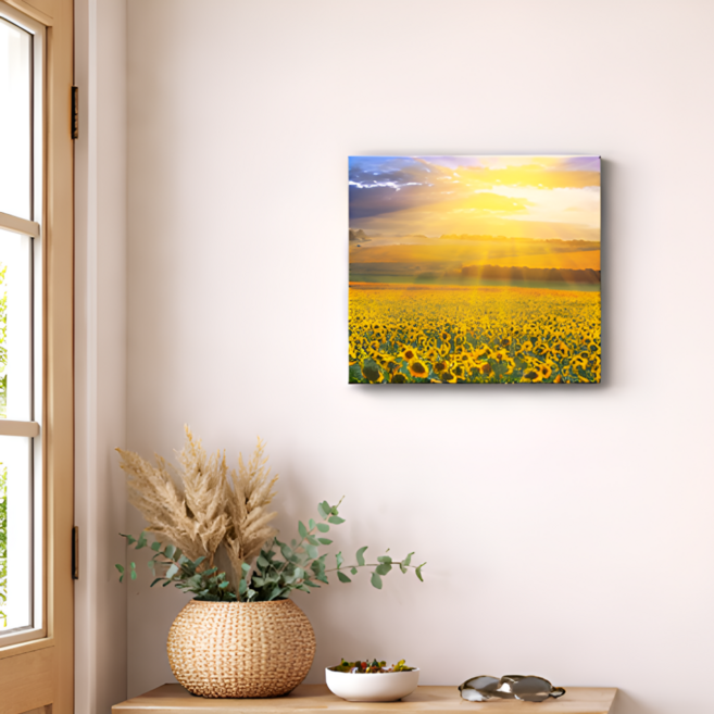 피에스컴퍼니 돈 들어오는 해바라기 그림, 캔버스